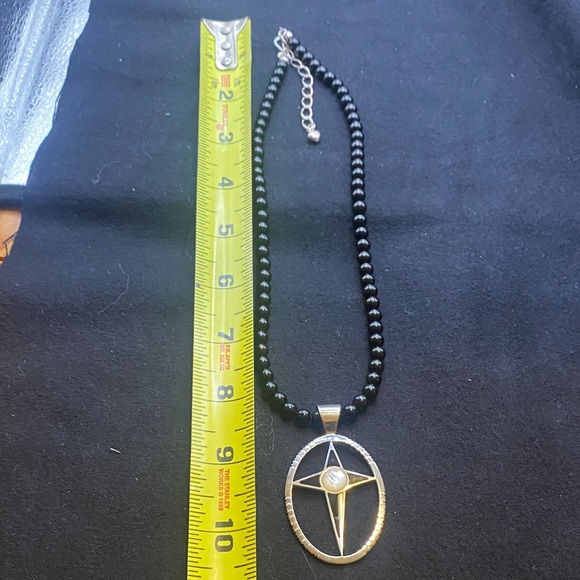 Jay King African Black Chalcedony & Australian Pearl Pendant Necklace & Earrings - Picture 5 of 9